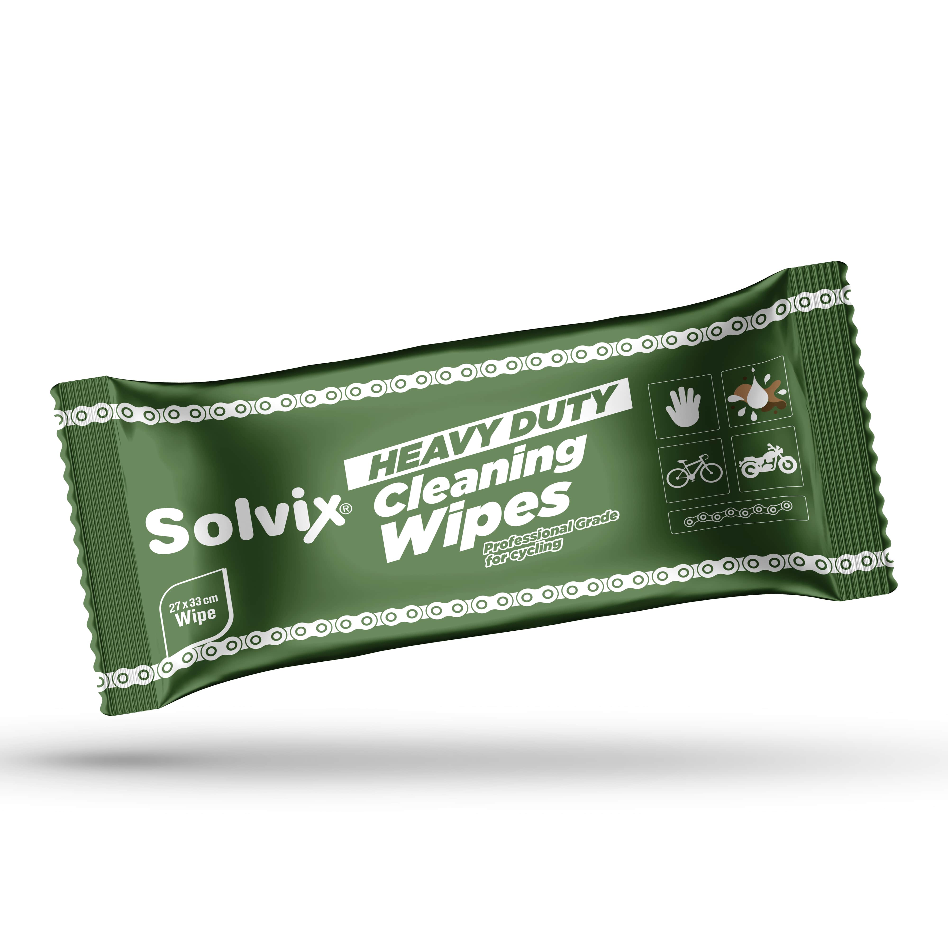 Solvix Bisiklet ve Motor Ağır Kir & Yağ Temizlik Mendili
